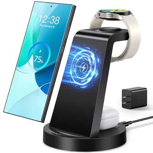 Wireless Charger for Samsung: 3 in 1 Wireless Charging Station
